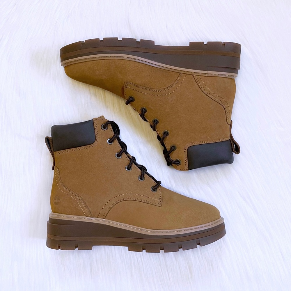 Timberland Women’s Cheyenne Valley Mid Lace-Up Wheat Hiking Boots - Picture 2 of 7